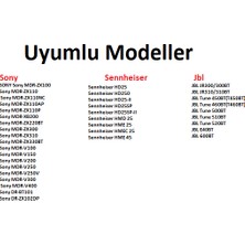 Alstrap Jbl ile Uyumlu Kulaklık Pedi Süngeri Tune T500BT 510BT 520BT T560BT T600 T450 460 JR300 310 T250 Uyumlu