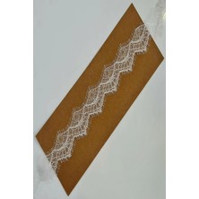 Beyaz Sakallı Kirpikli Dantel 5 cm (3 Mt)
