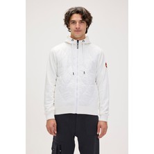 Bad Bear Cyrus Full-Zip Beyaz Erkek Kapüşonlu Sweatshirt