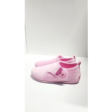 Gezer Kışlık Kaşe Yumuşacık Ev Pandufu Kız Çocuklar İçin Pembe Renkli Rahat Ayakkabı