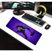 Alkese ALKESE 70X30 cm Venom Desenli Dikişli Kaydırmaz Tabanlı Oyuncu Mouse Pad