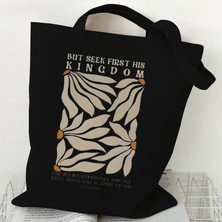 Ling Yinteng Lingyinteng Omuz Çantası Kır Çiçeği Kanvas Tote Çanta Kadınlar Için Papatya Gül Lavanta Alışveriş Çantası Öğrenci Botanik Tarzı Kadın Yeniden Kullanılabilir Tote Çanta (Yurt Dışından)
