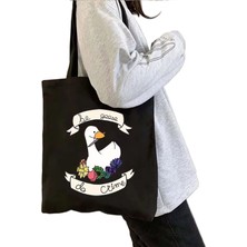 Ling Yinteng Lingyinteng Sevimli Moda Karikatür Hayvan Omuz Kanvas Tote Çanta Omuz Çantası Alışveriş Çantası (Yurt Dışından)