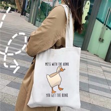 Ling Yinteng Lingyinteng Sevimli Moda Karikatür Hayvan Omuz Kanvas Tote Çanta Omuz Çantası Alışveriş Çantası (Yurt Dışından)