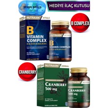 B Complex 60 Adet Vitamin Tablet + Nutraxin C Vitamin 1000 Mg -30 Adet Tablet
