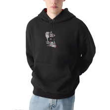 On My Vision Tasarım Kapşonlu Sweatshirt