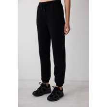 Penti Siyah Yüksek Bel Geniş Paça Pietra Pantolon - Saude Koleksiyonu