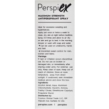 Perspiex Terleme Karşıtı Klinik Onaylı 5 Güne Kadar Etkili Ter Önleyici Sprey 50 ml