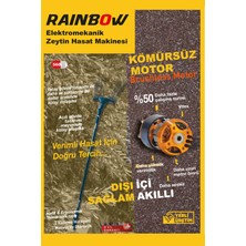 Rainbow 12V Elektrikli Zeytin Silkeleme & Zeytin Hasat Makinası -Sensörlü-Yerli