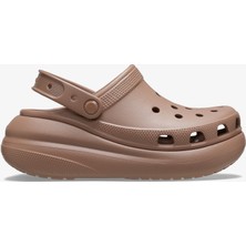 Crocs Classic Crush.2q9 Kadın Terlik Kahverengi Düz Topuklu Hafif ve Konforlu Tasarım