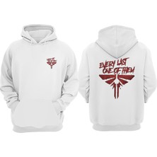 The Wert Unisex Every Last One Tasarım Ön Arka Baskılı Normal Kalıp Beyaz Sweatshirt