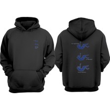 The Wert Unisex Am I A Good Person Tasarım Ön Arka Baskılı Normal Kalıp Siyah Sweatshirt