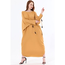 Sense Manşetli Ip Püsküllü Viskon Kimono | KMN35008