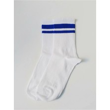 3 lü Unisex Çizgili Tenis Kolej Çorap Soket Çorap