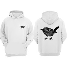 The Wert Unisex I My Not Have Tasarım Ön Arka Baskılı Normal Kalıp Beyaz Sweatshirt