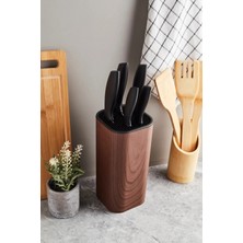 Home Coltello Wood 6 Parça Standlı Bıçak Seti