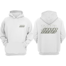 The Wert Truthseeker Tasarım Ön Arka Baskılı Normal Kalıp Beyaz Sweatshirt