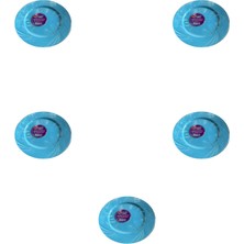 Omeyva Kullan At Parti Davet Sunum Servis Plastik Sert Mika Tabak - 26 Cm. - Turkuaz - 6 Adetlik 5 Paket