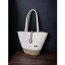 Home Decors By Özlem Hasır Çanta Omuz Çantası Plaj Çantası El Emeği Handmade Tasarım Tarz Yaz MODA-30CMX40-42CM