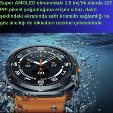 Watch Ultra Rw-59 1.5 Inc Süper Amoled Titanyum Gövdeli Ekran Android Ios Uyumlu Gps,nfc,arama Siyah