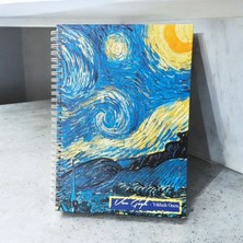 ÇİLEKHOMEAVM Konsept Van Gogh Tasarımlı Tarihsiz Konuşan Ajanda Planner