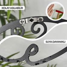 TolCamp Yemek Masası Dekoru, Vazo Altlığı, Çiçeklik | Tokio Metal Köprü Raf | Endüstriyel 90.5  cm   x  37  cm   x  18.5  cm