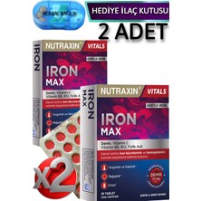 2 Adet Iron Max - (Demir, Vitamin C, B6, Folik Asit, B12) 30 Adet Tablet
