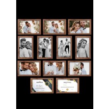 12 Adet A4 Çerçeve - Mdf 21X30 Çerçeve - Çoklu Fotoğraf Çerçevesi - Diploma Çerçevesi - Sertifika