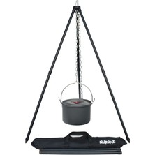 Nurgaz Campout Üç Ayak Izgara Metal