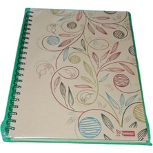 Vegam Mikro Sert Kapaklı Spiralli A4 100 Sayfa Kareli Defter