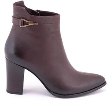 Venüs 2355801K Kadın  Deri Dikiş Detaylı Tokalı Fermuarlı Topuklu Bot