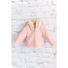 Unisex Çocuk Çift Taraflı Mont - Pembe