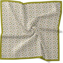 Levidor Tivil İpek Eşarp 4110 - 9 Yeşil Karışık Desen