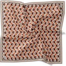 Levidor Tivil İpek Eşarp 4094 - 14 Vizon Karışık Desen