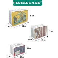 Forzacase 6 Parça Çekmece Dolap Içi ve Bavul Içi Seyahat Çantası Organizer - Forzacase