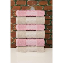 Özdilek Elissa 6 Lı Havlu Pembe Bej