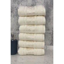 Özdilek Blossom El-Yüz Havlusu 6 Adet-Krem