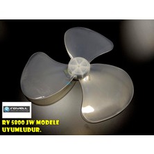 Sern Rowell RV 5800 JW Modele Uyumlu Vantilatör Pervanesi 3 kanat 16inç 36cm Yumuşak Esnek