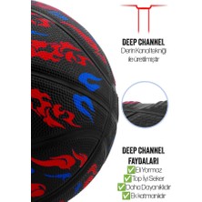 Basketbol Topu Pompalı 7 No TB-500 Buzzers Grafiti Kauçuk Dayanıklı Deep Channel Kabartma