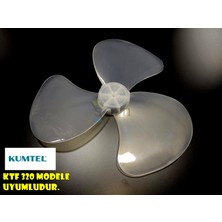Sern Kumtel KTF 320 Modele Uyumlu Vantilatör Pervanesi 3 kanat 16inç 36cm Yumuşak Esnek