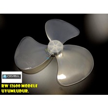 Sern Rowell RW 12600 Modele Uyumlu Vantilatör Pervanesi 3 kanat 16inç 36cm Yumuşak Esnek