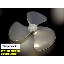 Sern Skytech STF 1810 Modele Uyumlu Vantilatör Pervanesi 3 kanat 16inç 36cm Yumuşak Esnek