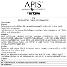 Apis Natural Cosmetics Kızılcık Içeren Enzimatik Yüz Peelingi - 100ml