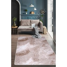 Diji Dekor Halı Devetüyü  Karo Yıkanabilir  Kesme Ince Yolluk Kilim Salon Halısı Modelleri