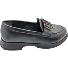 Çiğdem Kundura Eleganza Sole Kadın Deri Loafer - Eleganza Sole - Siyah - 37