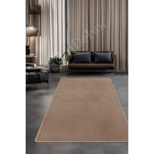 Diji Dekor Halı  Kahverengi Pramit Kaymaz Yıkanabilir  Yolluk Kilim Salon Halısı Modelleri