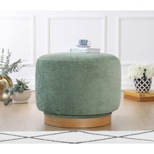 Lorence Home Turneed Dönen Puf - Yeşil