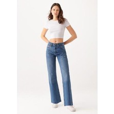 Vıctorıa Erkek Relax Fit Kot Pantolon Klasik Model Düz Desen 29/28 Koyu Mavi