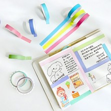 Guguk Mavi Temalı 6 Renkli Washi Bant Sticky Note GGK PAX001