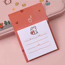 Guguk Çilekli Tavşan Temalı Renkli Not Seti Post It Sticky Note GGK MBW046